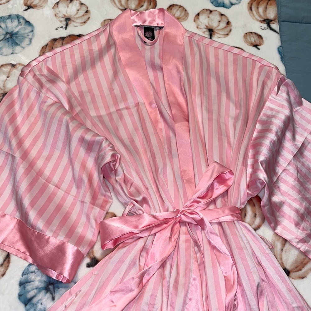 Victoria’s Secret Barbie Pink Satin Robe